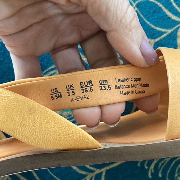 Franco Sarto Leather Ankle Wrap Sandals - Picture 6 of 8